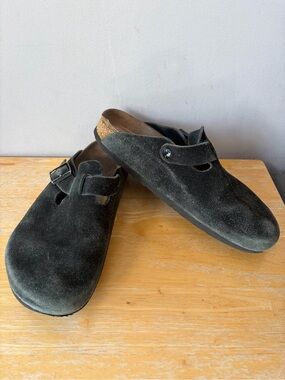 Birkenstock Boston Thyme Suede Clog